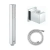 Douchette 1 jet GROHE Vitalio Joy Cube Stick chromé avec flexible 150 et support carré