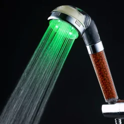 Douchette 1 jet LED, chrome, Change your life SpaShower