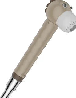 Douchette à main 2 jets beige, Hansgrohe Jocolino Lion
