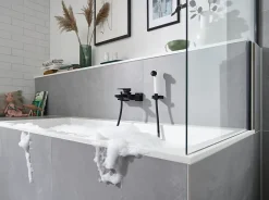 Douchette à main 2 jets noir et blanc, Hansgrohe Jocolino Zèbre