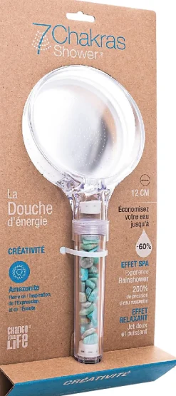 Douchette diamètre 12 cm, 1 jet, 7ChakrasShower Change your life