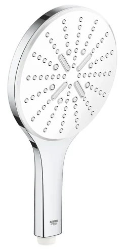 Douchette et flexible chrome rond Grohe Vitalio Smartactive 150 3 jets