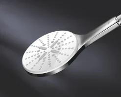 Douchette et flexible chrome rond Grohe Vitalio Smartactive 150 3 jets