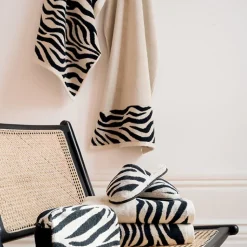 Drap de bain absorbant coton 100x150cm ZEBRA beige