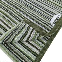 Drap de bain coton 500g/m2 collection PURE STRIPES II Vert