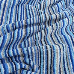 Drap de bain coton 500g/m2 collection PURE STRIPES II Bleu