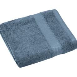 Drap de bain coton 550g/m2 95x140 cm collection NAÏA bleu Orage