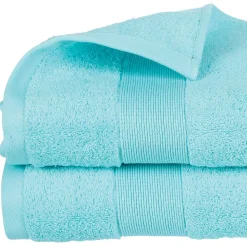 Drap de bain Essentiel - coton 450 gr/m² - bleu aqua 100x150 cm - Atmosphera