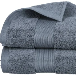Drap de bain Essentiel - coton 450 gr/m² - gris anthracite 100x150 cm - Atmosphera