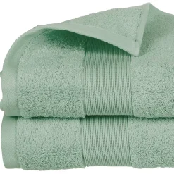 Drap de bain Essentiel - coton 450 gr/m² - vert céladon 100x150 cm - Atmosphera