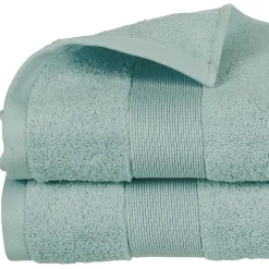 Drap de bain Essentiel - coton 450 gr/m² - bleu givre 100x150 cm - Atmosphera