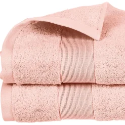 Drap de bain Essentiel - coton 450 gr/m² - rose 100x150 cm - Atmosphera