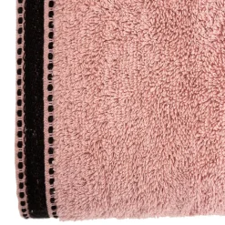 Drap de bain Joia - coton 550 gr/m² - rose 100x150 cm - Atmosphera
