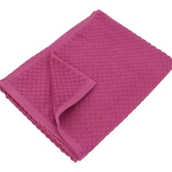 Drap de bain éponge coton 100x170 cm coton DAMA fuchsia