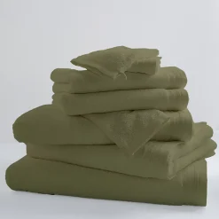 Drap De Bain Uni et Coloré (100x150 cm - Vert tilleul)