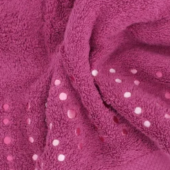 Drap de bain 100x150 cm coton 550g/m2 PURE POINTS Violet Prune