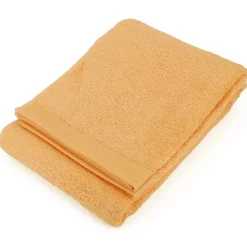 Drap de bain 100x150 cm coton peigné ALBA vanille