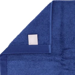 Drap de bain 100x150 cm coton peigné ALBA bleu marine