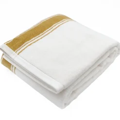 Drap de bain 100x150 cm coton RIBBON II jaune