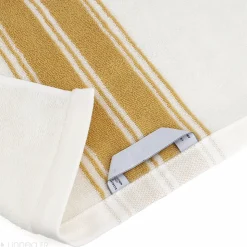 Drap de bain 100x150 cm coton RIBBON II jaune