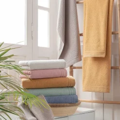 Drap de bain 100x150 cm DUNE bleu mer