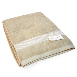 Drap de bain 90x200 cm FICUS Vert 500g/m2 pur coton biologique