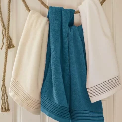 Drap de bain 100x150 cm JULIET Bleu Baltic 520g/m2