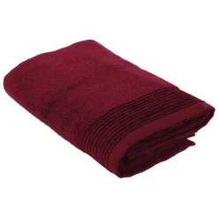 Drap de bain 100x150 cm JULIET Rouge bordeaux 520g/m2