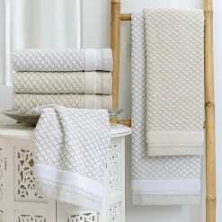 Drap de bain 100x150 cm LINEN blanc