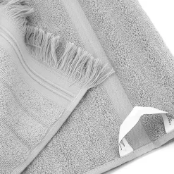 Drap de bain 100x150 cm NATURAL STRIPES gris platine
