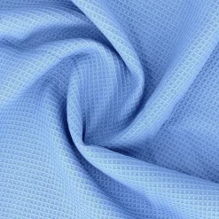 Drap de bain 90x160 cm nid d'abeille PURE WAFFLE 300 g/m² bleu mer