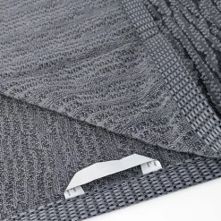 Drap de bain 100x150 cm pur coton collection OSAKA feuillage gris