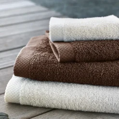Drap de bain 100x150 cm PURE Marron 550g/m2
