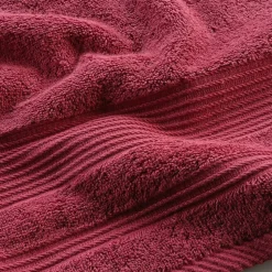 Drap de douche 70 x 130 cm eponge unie tendresse Rubis