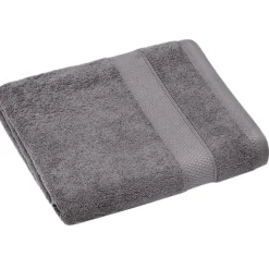 Drap de douche coton 550g/m2 70x130 cm NAÏA gris Ardoise