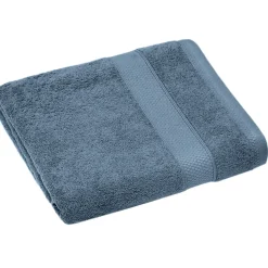 Drap de douche coton 550g/m2 70x130 cm NAÏA bleu Orage