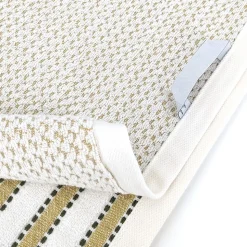 Drap de douche coton 70x140cm SANTORINI liteau jaune