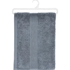 Drap de douche Essentiel - coton 450 gr/m² - gris anthracite 70x130 cm - Atmosphera
