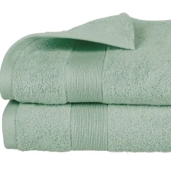 Drap de douche Essentiel - coton 450 gr/m² - vert céladon 70x130 cm - Atmosphera