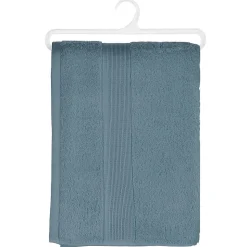 Drap de douche Essentiel - coton 450 gr/m² - gris orage 70x130 cm - Atmosphera