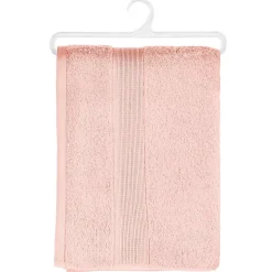 Drap de douche Essentiel - coton 450 gr/m² - rose 70x130 cm - Atmosphera