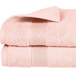 Drap de douche Essentiel - coton 450 gr/m² - rose 70x130 cm - Atmosphera