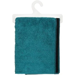 Drap de douche Joia - coton 550 gr/m² - bleu canard 70x130 cm - Atmosphera