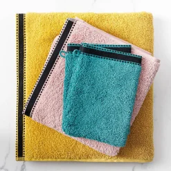 Drap de douche Joia - coton 550 gr/m² - jaune moutarde 70x130 cm - Atmosphera