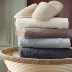 Drap de douche 70x140 cm coton peigné ALBA argent