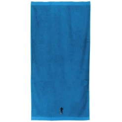 Drap de douche 70x140 cm coton 550g/m2 PURE FOOTBALL Bleu Turquoise