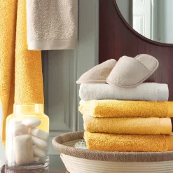 Drap de douche 70x140 cm coton peigné ALBA or