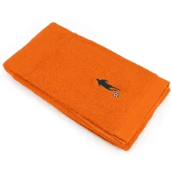 Drap de douche 70x140 cm coton 550g/m2 PURE FOOTBALL Orange Butane