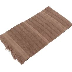 Drap de douche 70x140 cm NATURAL STRIPES marron