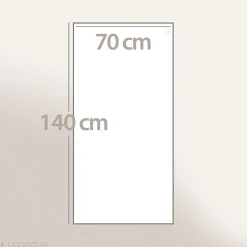 Drap de douche 70x140 cm NATURAL blanc